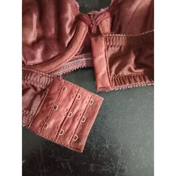 (#7) Victoria's Secret Bra Patricia Chocolate Brown Lace Vintage 34A Underwire - Picture 4 of 7